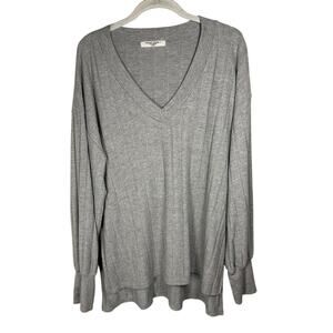 Project Social T Gray Long Sleeve Top Women's Medium